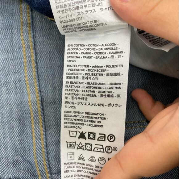 Levi's Women's Skinny Jeans - Dark Blue - Picture 10 of 16